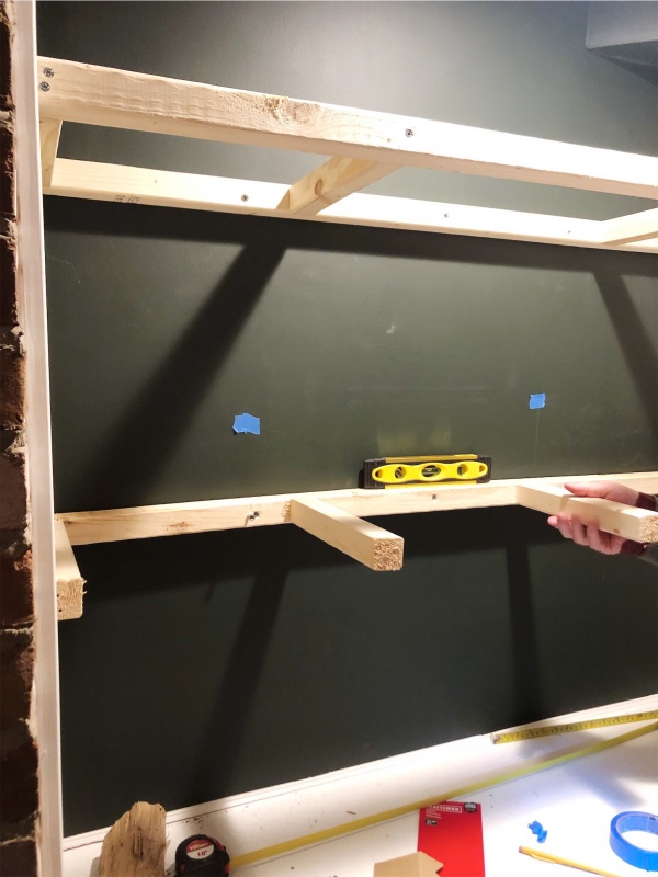 frame for floating shelves