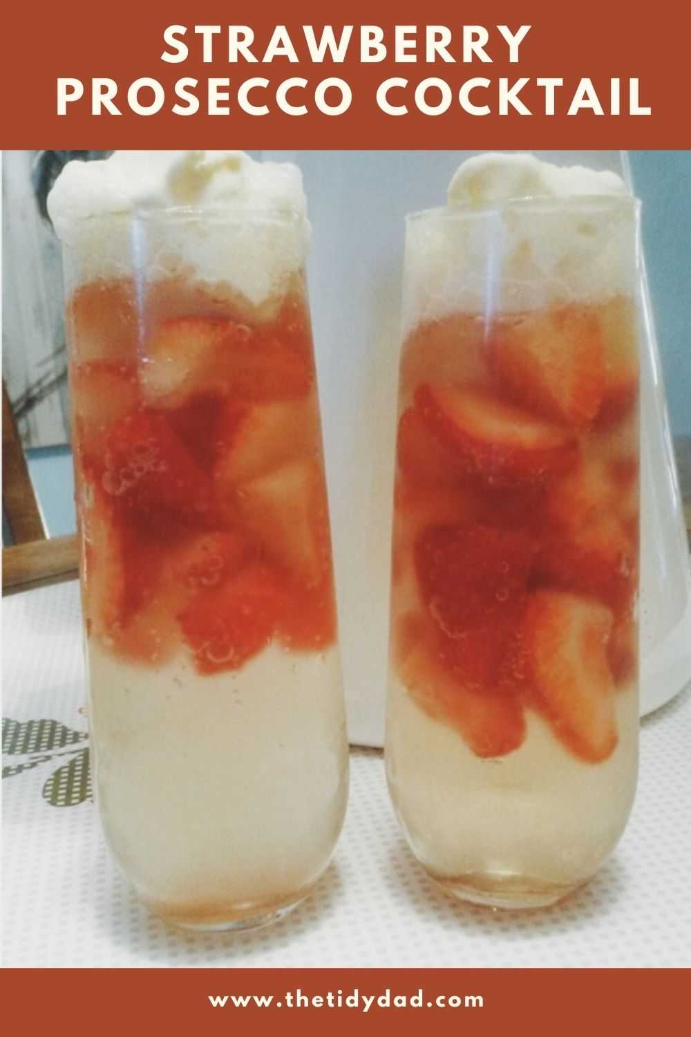 strawberry Prosecco cocktail