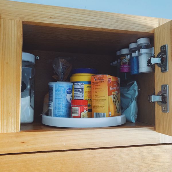 Tidy Tip #7: Add turntables to your kitchen cabinets!