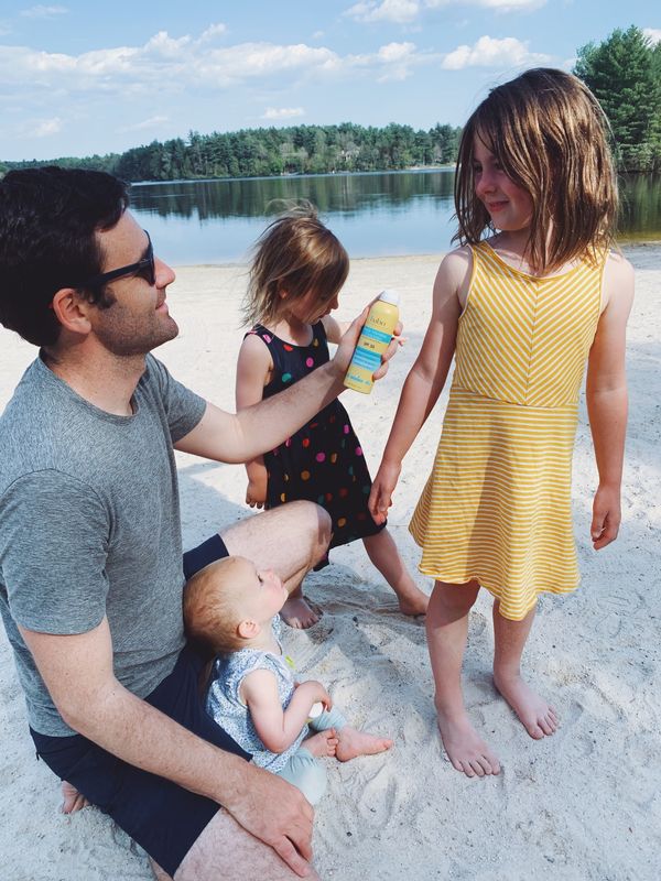 Family Beach Day Items: sunscreen
