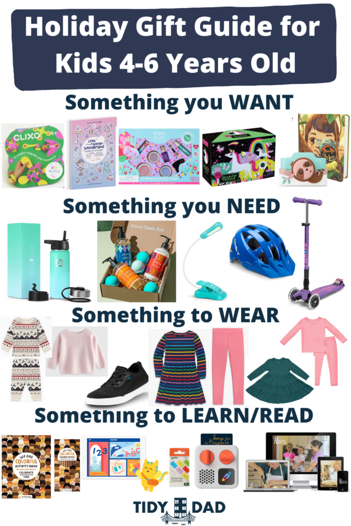 holiday gift guide for kids 4-6 years old 