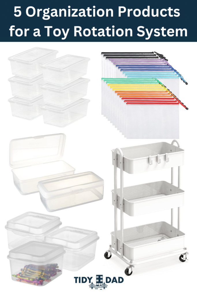 organization products for a toy rotation system