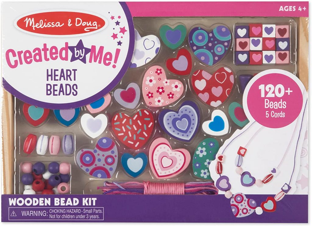 Craft Kit: Created by Me! Heart Beads (ages 4+)