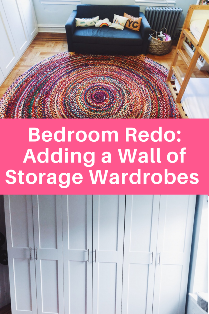 bedroom redo: adding a wall of storage wardrobes