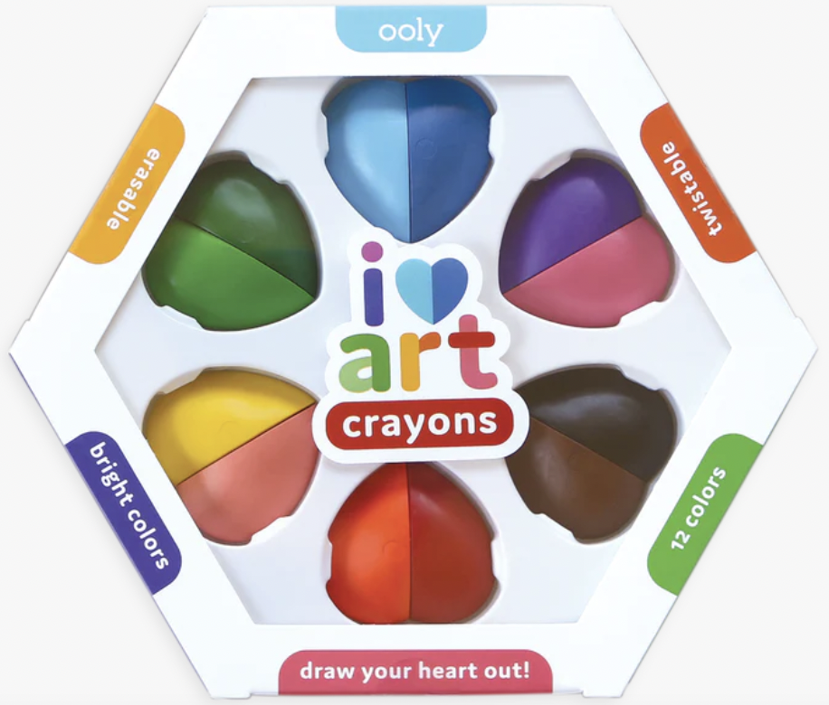 Craft Kit: Erasable Heart Crayons (ages 3+)