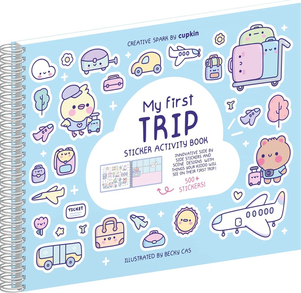 travel activities for kids: sticker book 