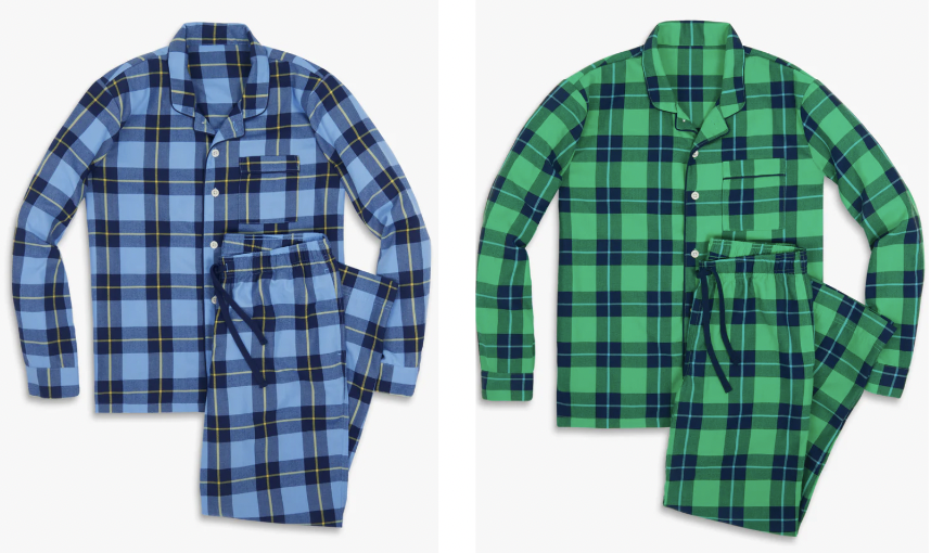 Valentine's Day Gift Guide for Men: Plaid Pajama Sets 
