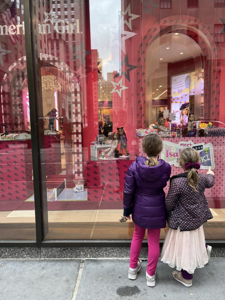 5th Avenue with Kids - American Girl Doll store 