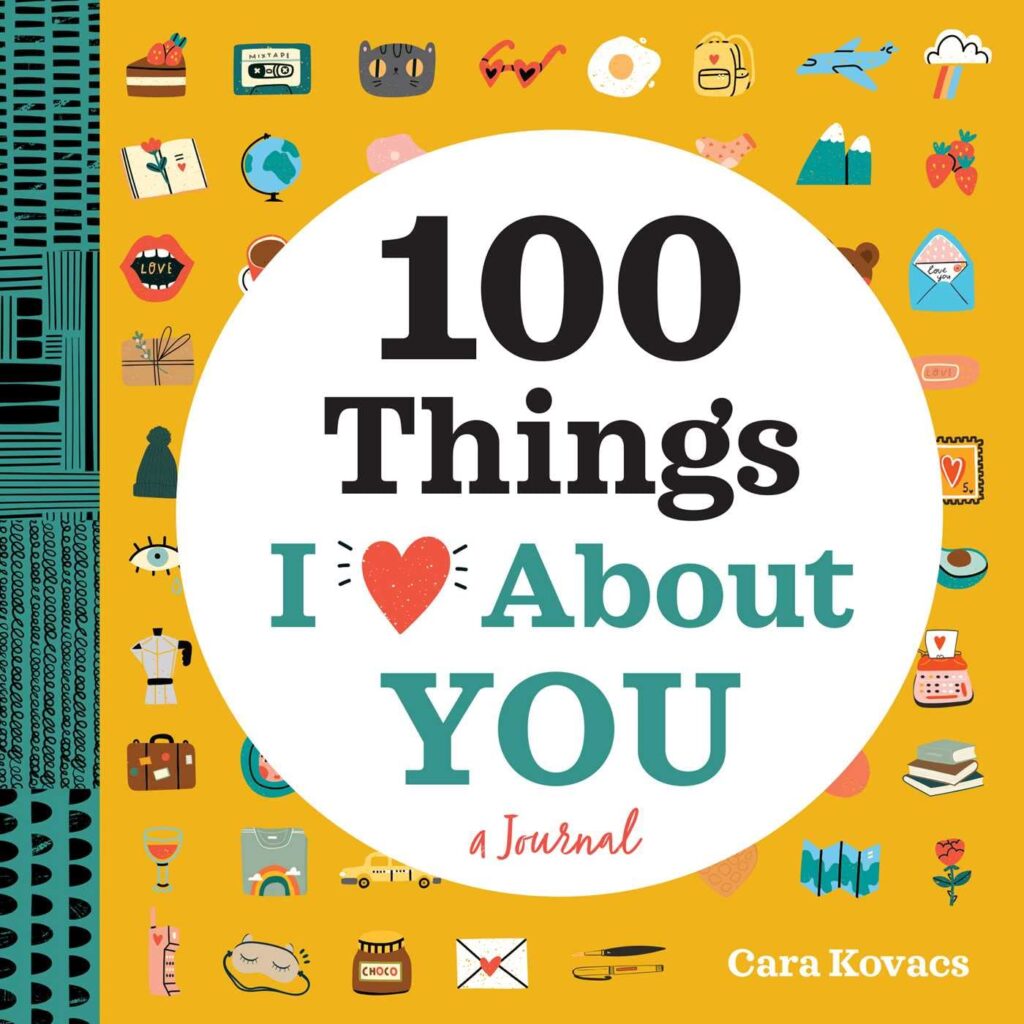 men's valentine's day gift: 100 Things I Love About You - journal