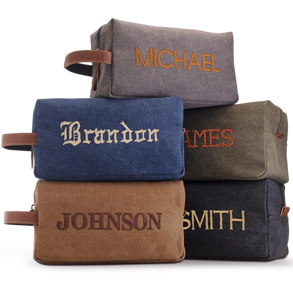 toiletry bag with name