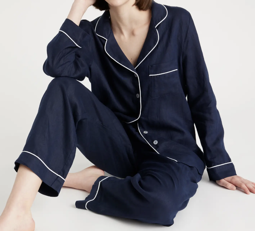 Mother's Day Gift Ideas: linen pajama set 